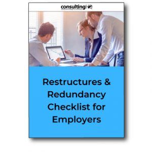 Restructure Redundancy Checklist